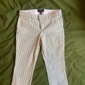 Banana Republic Seer Sucker Sloan Crop Pant